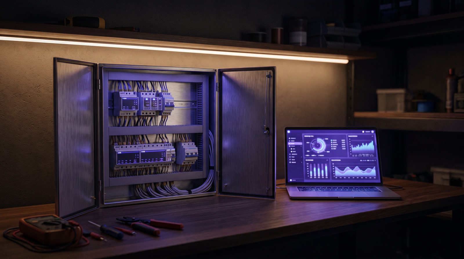 Technik diagnozujący instalację inteligentnego domu